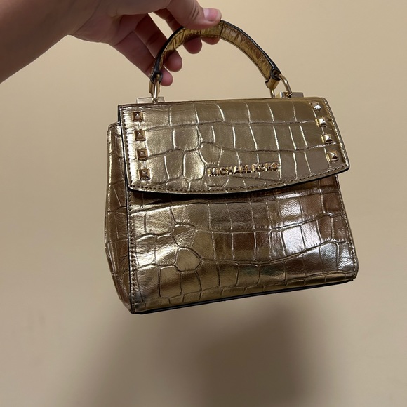 Gold Karla Mini Convertible Michael Kors Bag - Picture 5 of 6